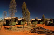 Campement à Uluru, Territoire du Nord, Australie